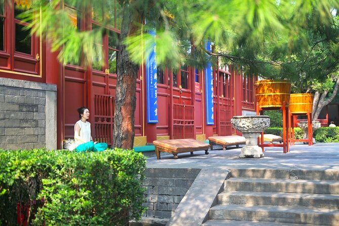 Beijing Hutong Walking Tour History, Architecture and Local Life - White Stupa Temple from a nearby café balcony