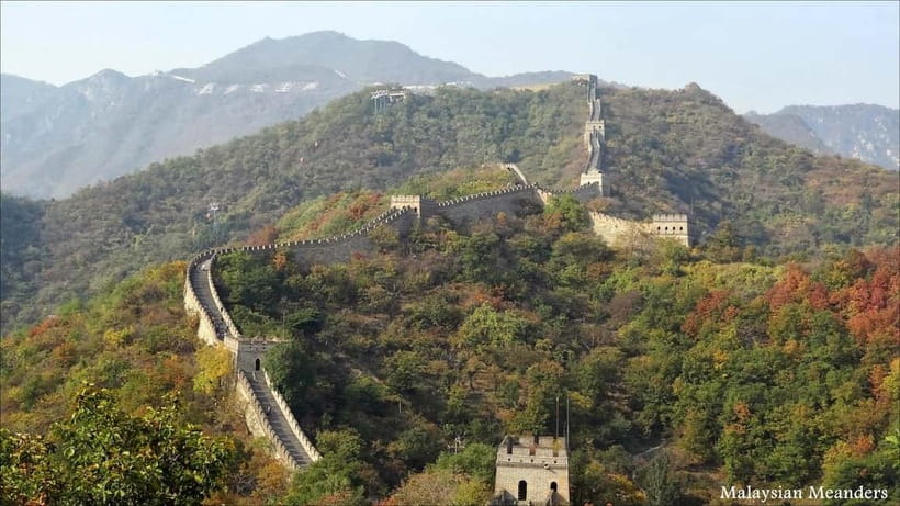 Beijing Mutianyu Great Wall Entry Tickets Chairlift Toboggan - Riding the chairlift up to the Great Wall