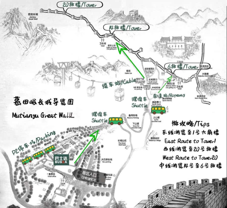 Beijing: Mutianyu Great Wall & Summer Palace Day Tour - Mutianyu Great Wall: four hours to set your own pace