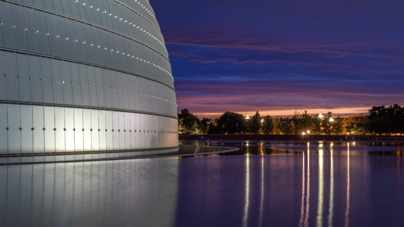 Beijing: Natinonal Center For The Peformance Arts Ticket - The titanium shell and curved glass