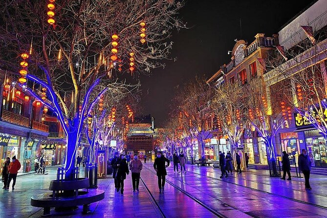 Beijing Private Night Walking Tour: Qianmen Street, Tian'ammen Square and Wangfujing Street - Walking, pickup, and practical limits