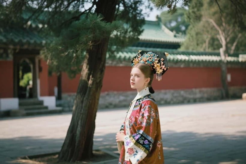 Beijing: Temple of Heaven Hanfu Photography with Ticket - The Wanshou Pavilion photo session