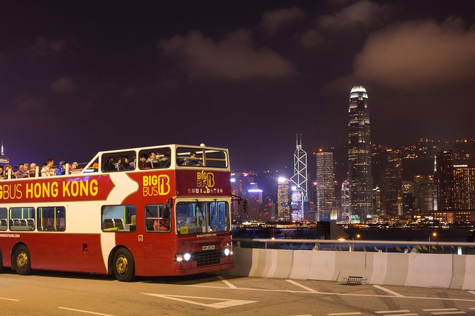 Big Bus Hong Kong Panoramic Night Tour by Open-Top Bus - Stop 1 and Stop 16: the Bruce Lee Statue