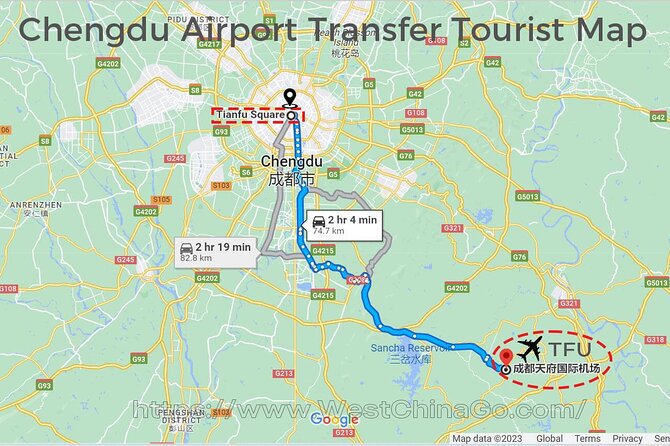 Chengdu Tianfu Airport Private Transfer - The 90-minute ride into central Chengdu