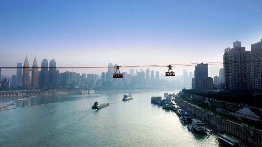 Chongqing: One-Day Extravaganza: Hit All the Must-See Spots! - Hongyadong after sunset
