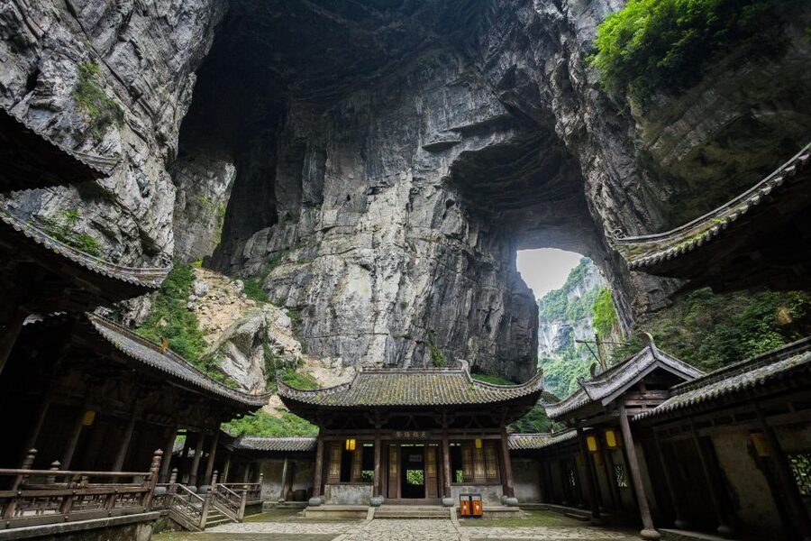 Chongqing: Private Day Tour to Wulong Karst Geological Park - Tianlong Bridge: the first great stone arch
