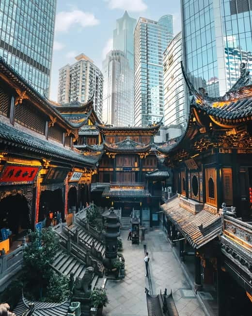 Chongqing: Trendy Spots, Cableway & Ferry Private Tour - Nanbin Zhonglou Square and Danzishi Old Street