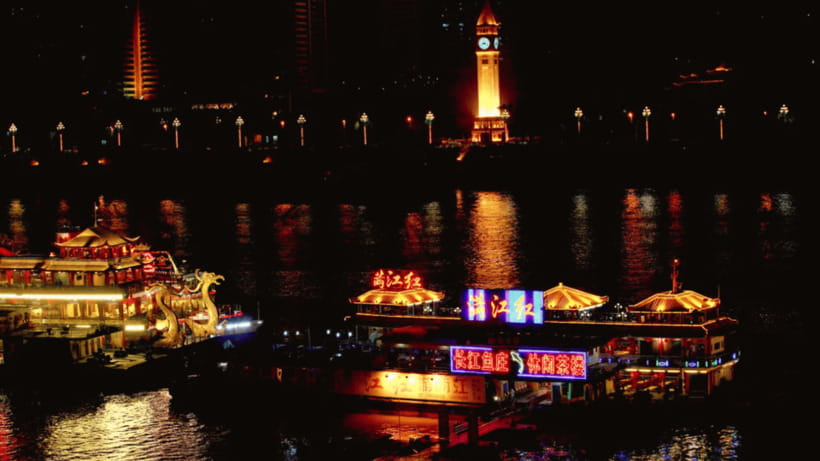 Chongqing: Two Rivers Night Cruise- Yangtze & Jialing Rivers - The best time for photos