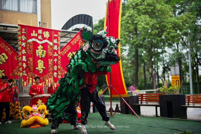 Day Tour learning Kung Fu and Lion Dance in Bruce Lee’s Hometown - 12:30 Cantonese lunch at Nova Plaza