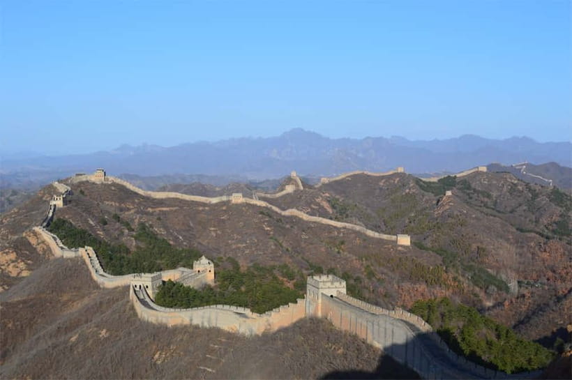 From Beijing: Small Group Hike at Jinshanling Great Wall - Restored middle section and the walk to the main gate