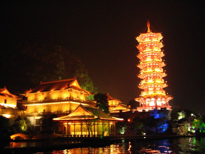 Guilin: Four Lakes Night Cruise with Round-trip Transfer - Choosing the one-hour or longer route