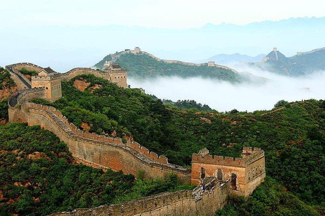 Jinshanling Great Wall One day private tour - Parking lot to wall entrance by shuttle bus