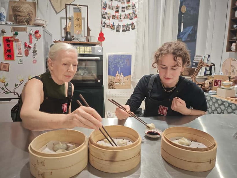 Make Soup Dumpling: Vegan or Pork in Shanghai Shikumen - Starting with dough, water, and patience