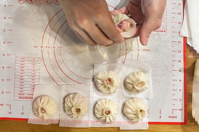 Organic Combo Dumplings & Xiao Long Bao Class with Market Walk) - Shopping for organic pork at a fresh food market