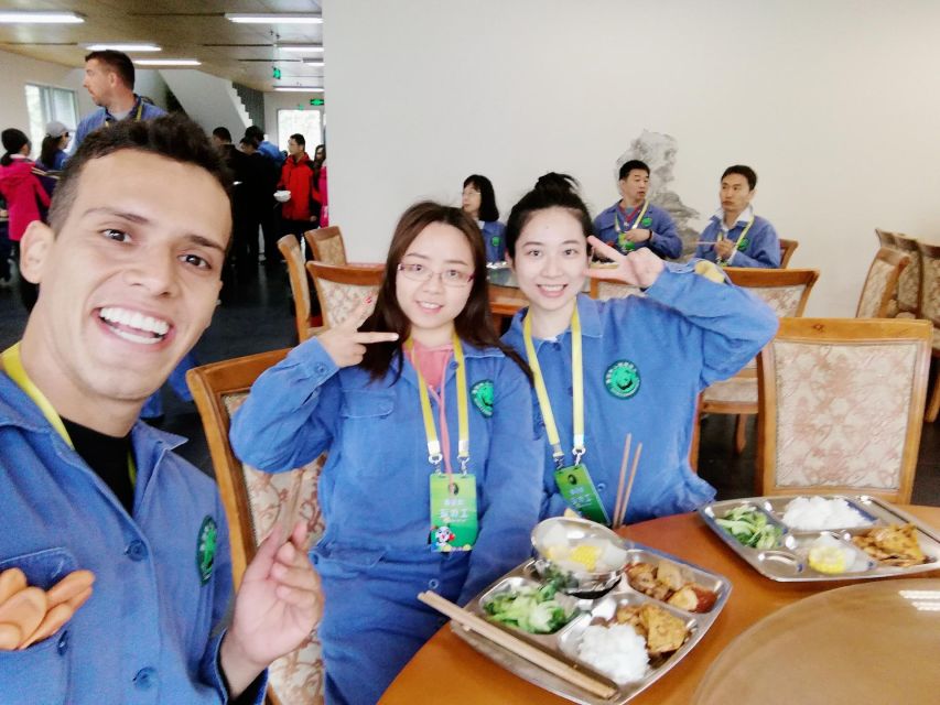 Panda Volunteer Project Day Trip(Wolong/Du Jiang Yan) - Cleaning enclosures and preparing bamboo at 9:00 am