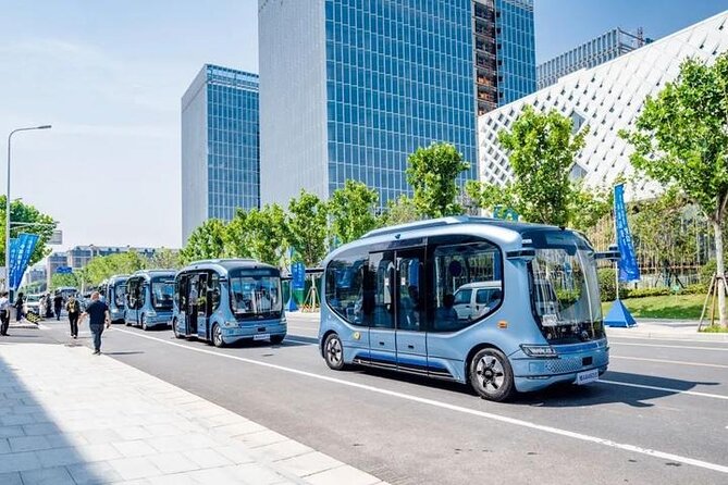 Private Guangzhou High-Tech Tour AI Robot Auto Drive Bus and More - Testing the Alibaba concept supermarket