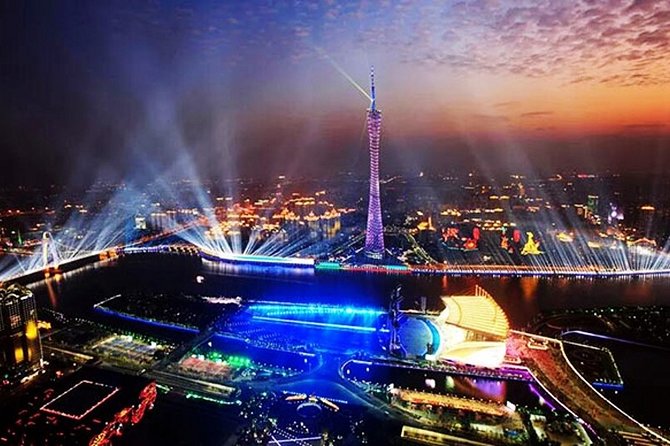 Private Guangzhou Night Tour with Canton Tower and Pearl River VIP Class Cruise - From the tower to the Pearl River terminal