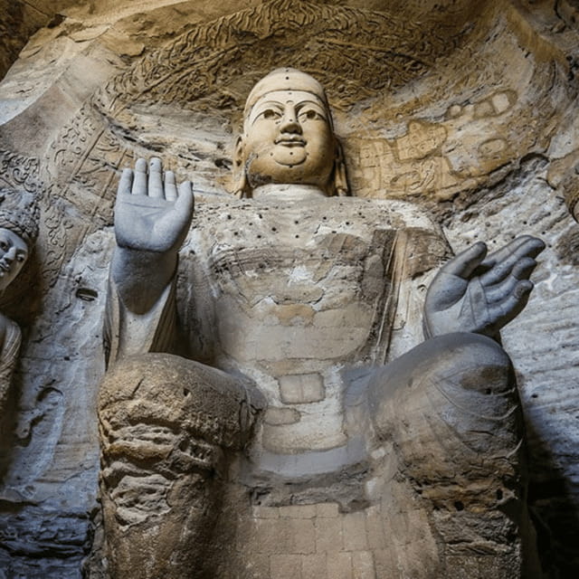 Private Tour Datong Hengshan Hanging Temple Yungang Grottoes - The Hanging Temple: wooden halls above the valley