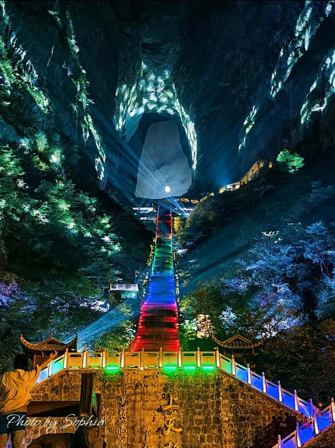 Private VIP Zhangjiajie Tianmen Mountain Day Tour - Ghost Valley Plank Road at midday
