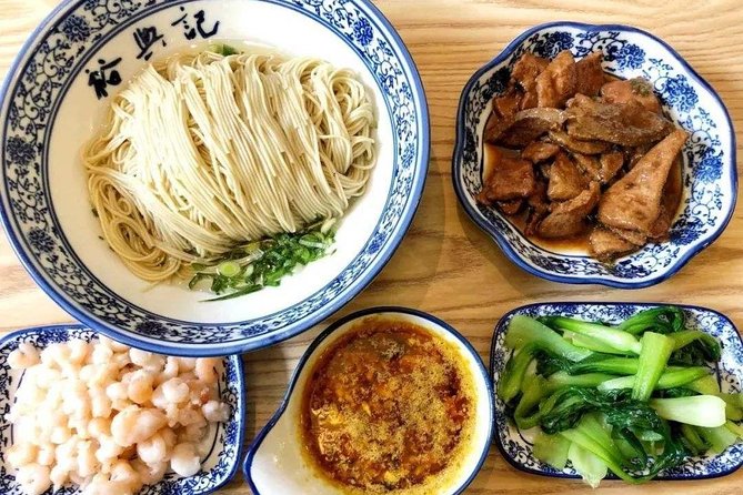 Secret Noodle and Wonton in Shanghai Alleyways with Local Beer - The Former French Concession between meals