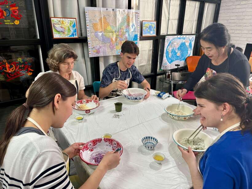 Shanghai-Cooking Dumpling & Meal in Local Family-w/Vegan - The family meal after the cooking