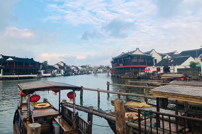 Shanghai Private Tour: Zhujiajiao Water Town and Boat Ride - Bridges, gardens, and canal-side views