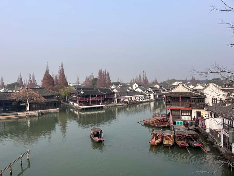Shanghai: Zhujiajiao Water Town with Calligraphy Experience - Choosing local food or a teahouse