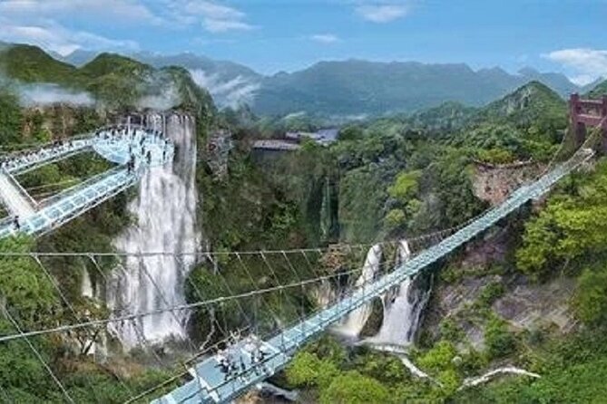 Skywalk Glass Bridge Waterfall Mountain Ancient Cave Private Tour - What this Guangzhou escape is really like