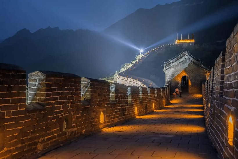 Sunset Glow at Mutianyu Great Wall Night Bus Tour+Ticket - Arriving at the Scenic Area