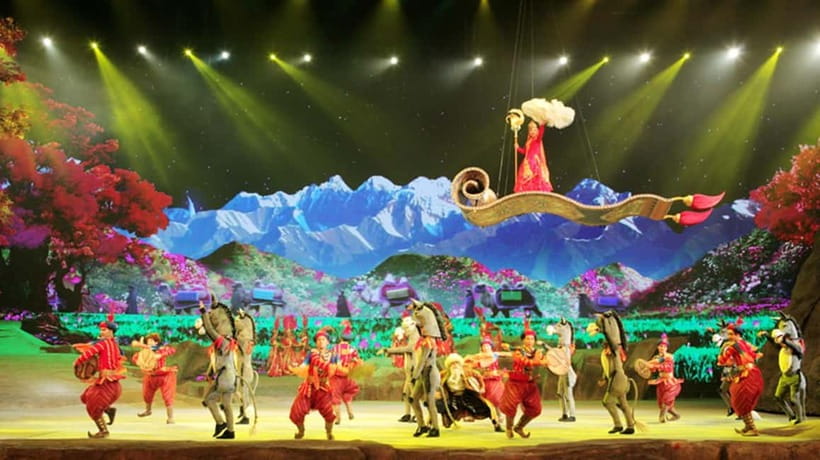 Xi'an: Silk Road(Camel Bell) Legend with Roundtrip Transfer - Music, dance, animals, and water tell the story