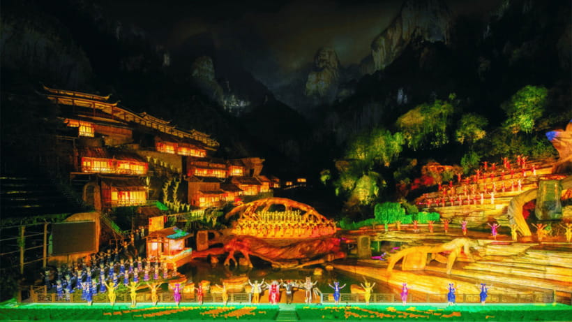 Zhangjiajie: Tianmen Fox Fairy Live Performance - Watching the opening story unfold