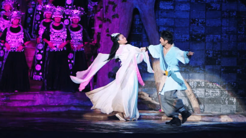 Zhangjiajie: Tianmen Fox Fairy Live Performance - The natural theater beneath Tianmen Mountain